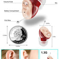 Hearing Aid Invisible Adjustable Wireless Hearing Aids Mini CIC Left/Right Ear Sound Amplifier For Adults Elderly Severe Loss