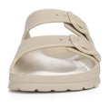Evshine Women's Summer Orthopedic Sandals Comfy Arch Support Beach Slippers wirh Adjustable Buckle Soft Bottom EVA House Slides