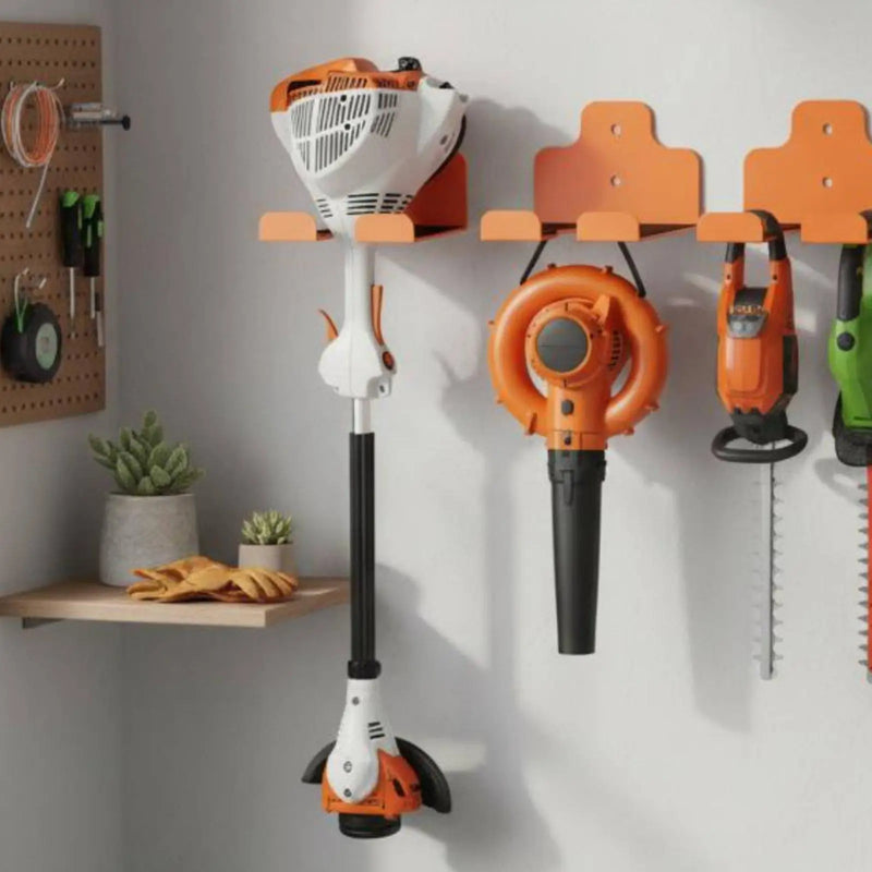 Anti Slip Shielded Wall Mounted Storage Rack Holder for Lawn Tools Garage Cleaning Equipment Organization - View 4 | SAMAG