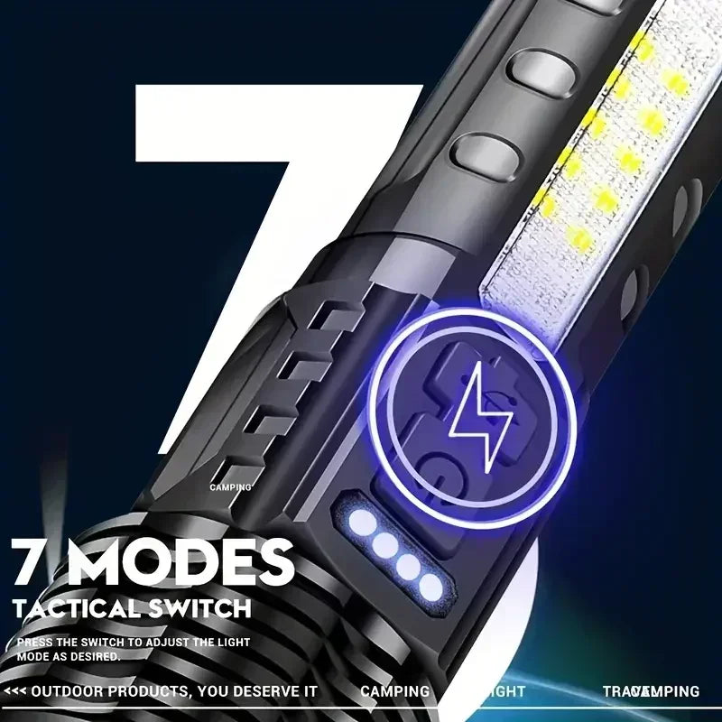 High Strong Power Led Flashlights Tactical Emergency - View 3 | SAMAG