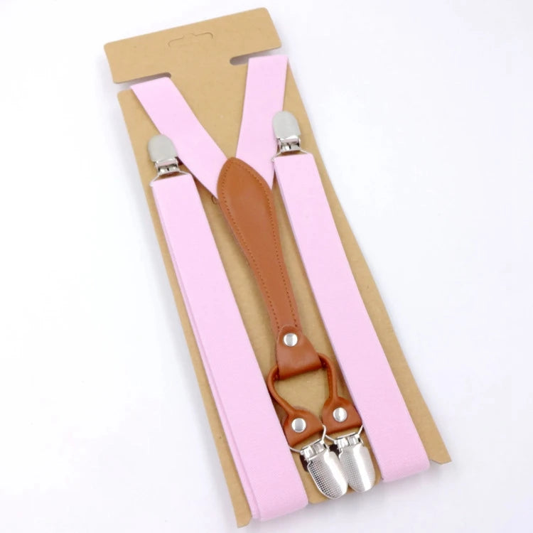 New Fashion Suspenders Men Women Adult Leather Trimmed End Y Back Adjustable Elastic Trouser Braces Strap - Visuel 16 | SAMAG