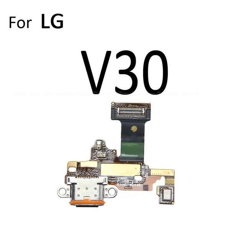 Power Charger Dock USB Charging Port Plug Board With Mic Flex Cable For LG V30 V30S Plus V35 V40 V50 V50S V60 ThinQ 5G