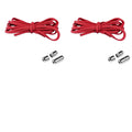 1/2/4 pairs Semicircle No Tie Shoelaces Elastic Sneakers shoelace Metal Lock Lazy Laces for Kid and Adult One size fits all shoe