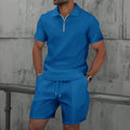 Men Europe and the United States New Summer Waffle Solid | SAMAG