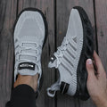 Men's Thick Soled Sports Shoes for Spring and Summer Women's Breathable and Shock-absorbing Fashionable Running Shoes Bare Foot