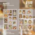 2Pcs/set Hard Sticker Relief Oil Painting Decorative Decal Poetry Seal for Diary Planner Scrapbook School Supply Stationery