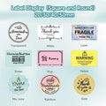 Phomemo Reflective Colour Thermal Label Sticker 40x30mm 230Pcs Each Roll Use For M108/M110/M120/M200/M220/M221/241BT/D520