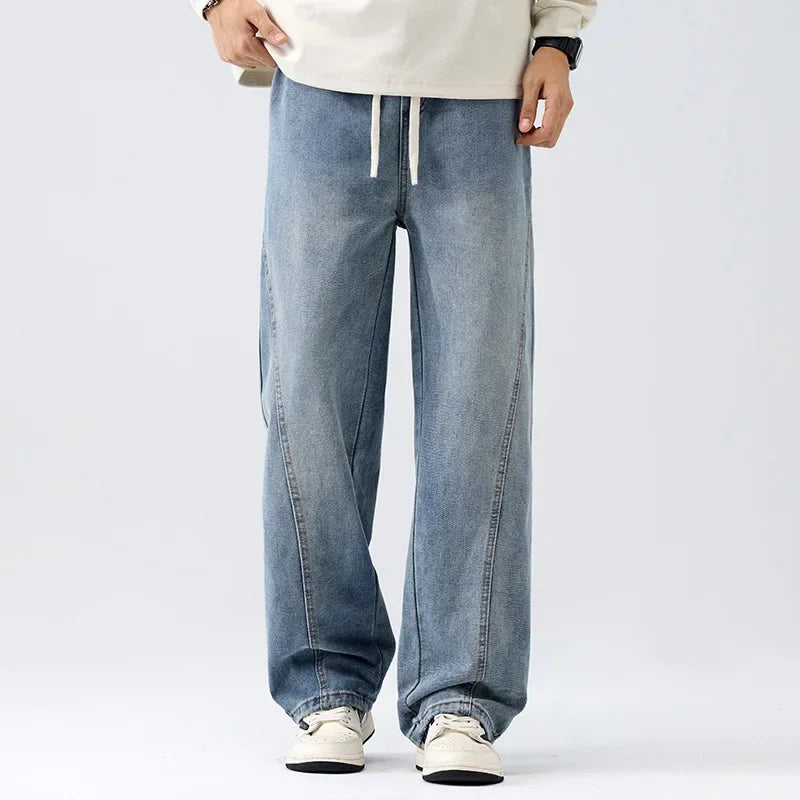 Loose Casual Men's Jeans Straight Leg American Style | SAMAG