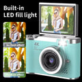 High-Definition HD Digital Camera Flip Screen 8X Digital Zoom Kids Photography Toy 4K 48MP Led Flash Light Video Camcorder CCD