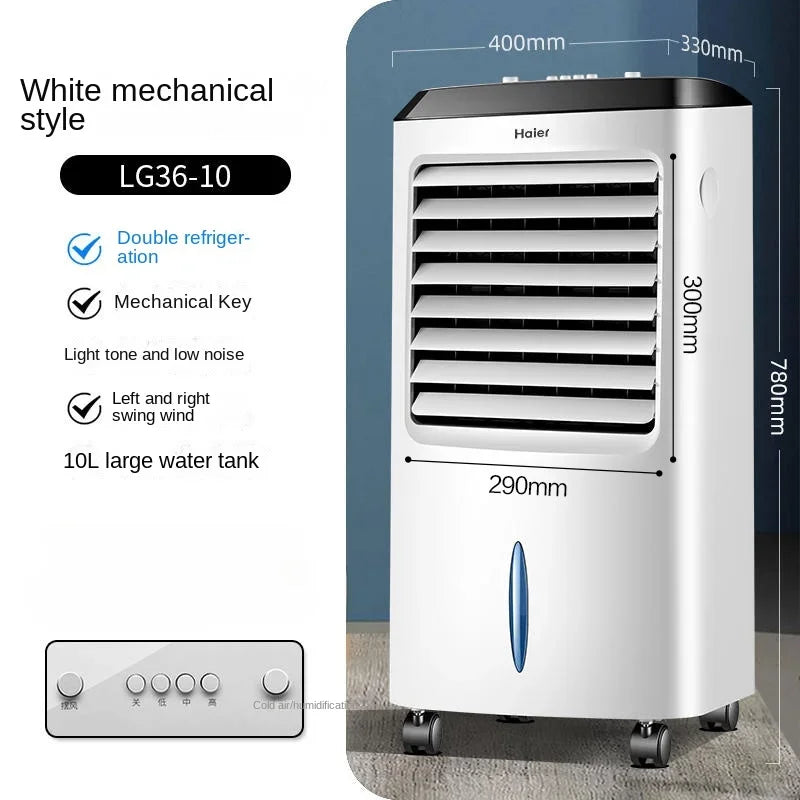 220V Portable Water Cooling Air Cooler Single Cooling Evaporative Fan For Household Indoor Use