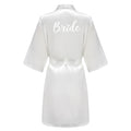 Satin Silk Robes Plus Size Wedding Bathrobe Bride | SAMAG