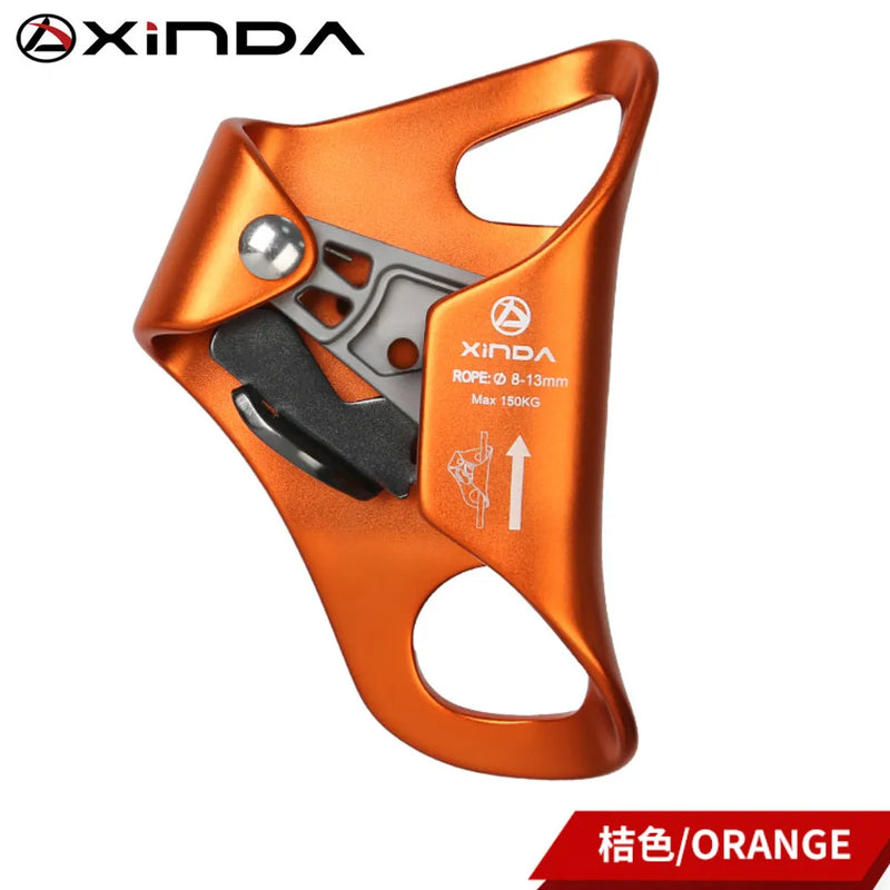 XINDA Outdoor Camping Rock Climbing Chest Ascender Safety Rope Ascending Anti Fall Off Survival Vertical Rope Climbing Equipment