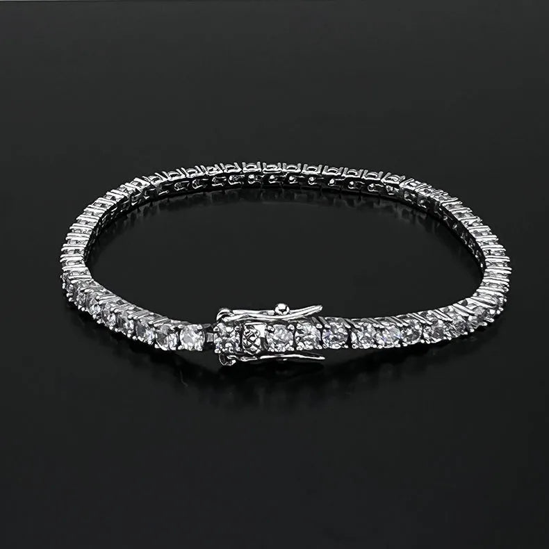 D VVS1 Moissanite Tennis Necklace For Women Top Quality 100% 925 Sterling Silver Sparkling Party Fine Jewelry