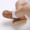 Brown Baptismal Baby Shoes For Boys And Girls Casual Soft Soled Non Slip Baby Shoes For 0-18 Months Baby Walking Shoes