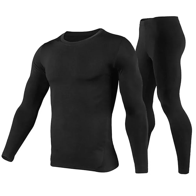 2025 New Men's Fleece Lined Thermal Underwear Set Motorcycle Skiing Base Layer Winter Warm Long Johns Shirts & Tops Bottom Suit