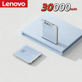 Lenovo New 500000mAh Mini Power Bank Built-in 4 Cables Large Capacity Super Fast Charging External Battery for IPhone Samsung