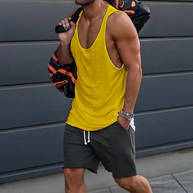 Men'S Classic Sleeveless Vests Are Perfect For Summer Gym Sessions Casual Jogging And As Daily Streetwear Undershirts Tees
