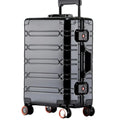 2024 New Large Capacity Durable Luggage Sets Aluminum Suitcase Women Girl Carry-On Boarding Travel 20/24/29