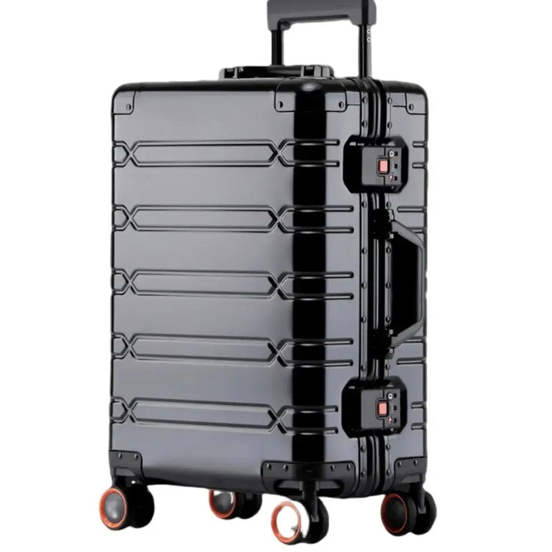 2024 New Large Capacity Durable Luggage Sets Aluminum Suitcase Women Girl Carry-On Boarding Travel 20/24/29