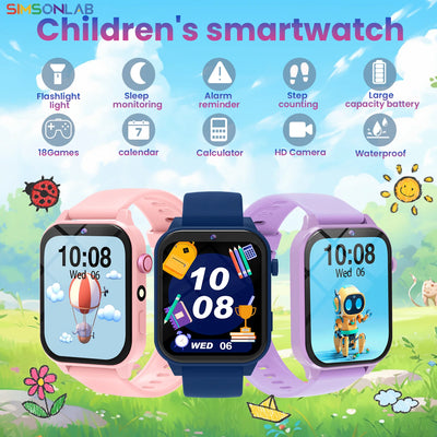 SIMSONLAB New Camera Smart Watch For Kids Games HD Touch | SAMAG