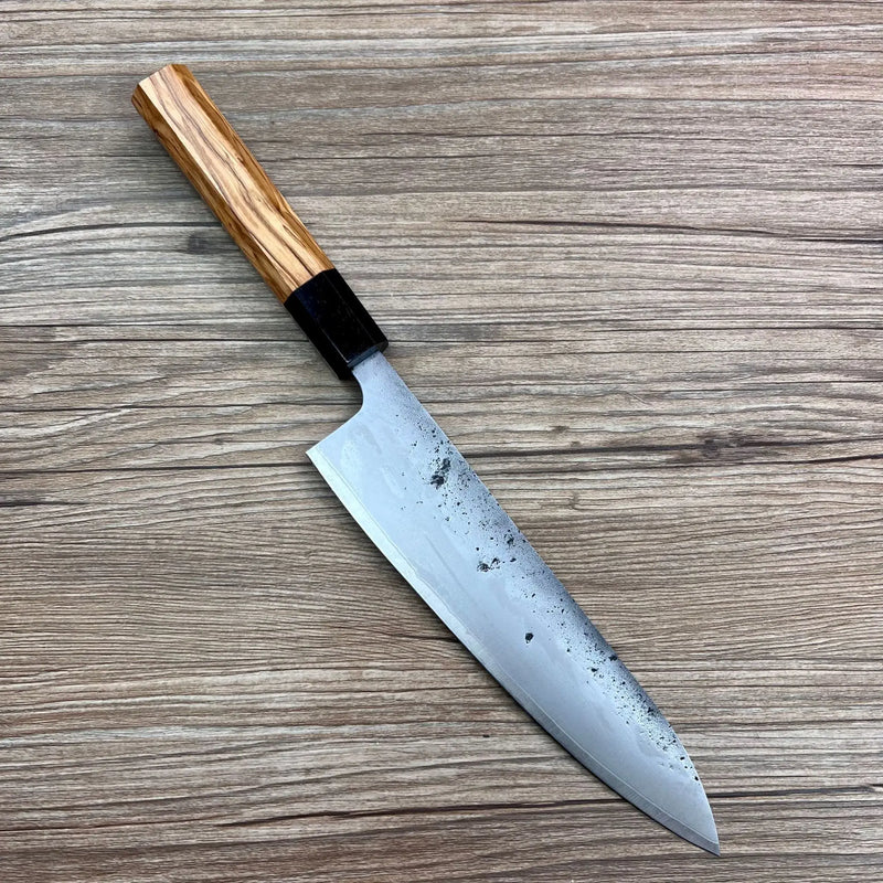 8.3 Inch Chef Knife Stainless Silver Steel No. 3 Blade Wood Handle Cleaver Meat Slicing Vegetables Japanese Kitchen Sharp Knife