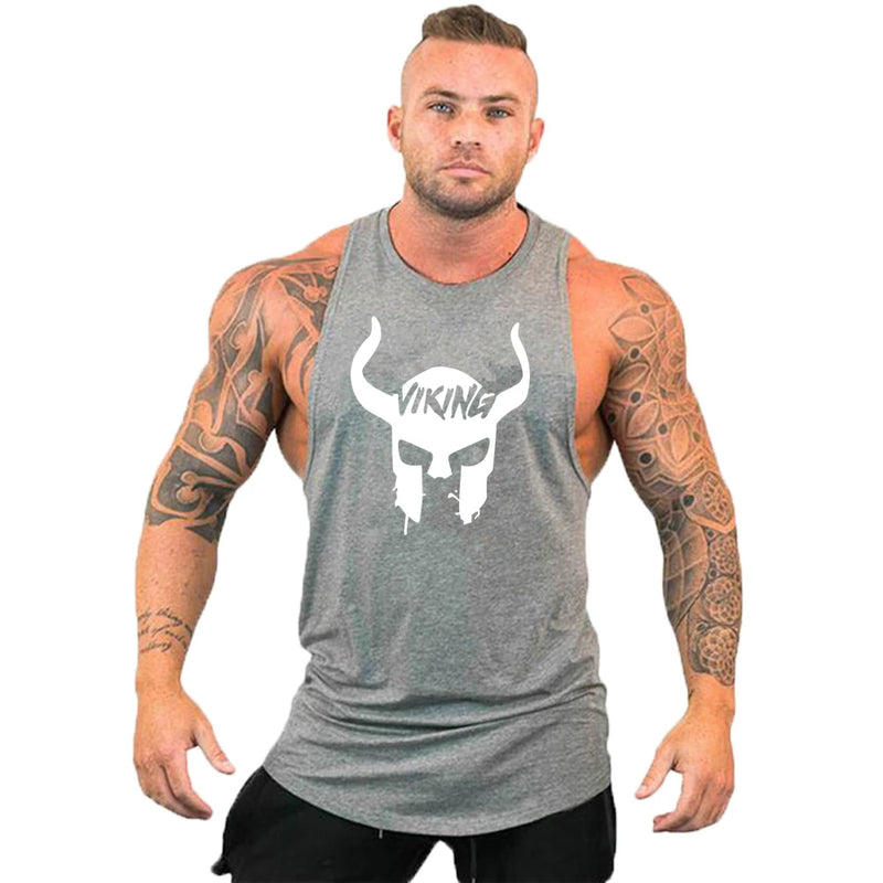 Workout Bodybuilding Sports Brand Gym Mens Back Tank Top Muscle Fashion Sleeveless Shirt Stringer Clothing Singlets Fitness Vest
