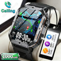 2026 New Men Smart Watch HD Bluetooth Call Sleep Heart Rate Health Monitoring Outdoor LED Flashlight Waterproof Sports Smartwatc