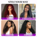 3 Pcs Brazilian Hair Bundles Loose Deep Wave Black User Friendly Bundles  For Professional Hair Weaving 32 34 36 Inch