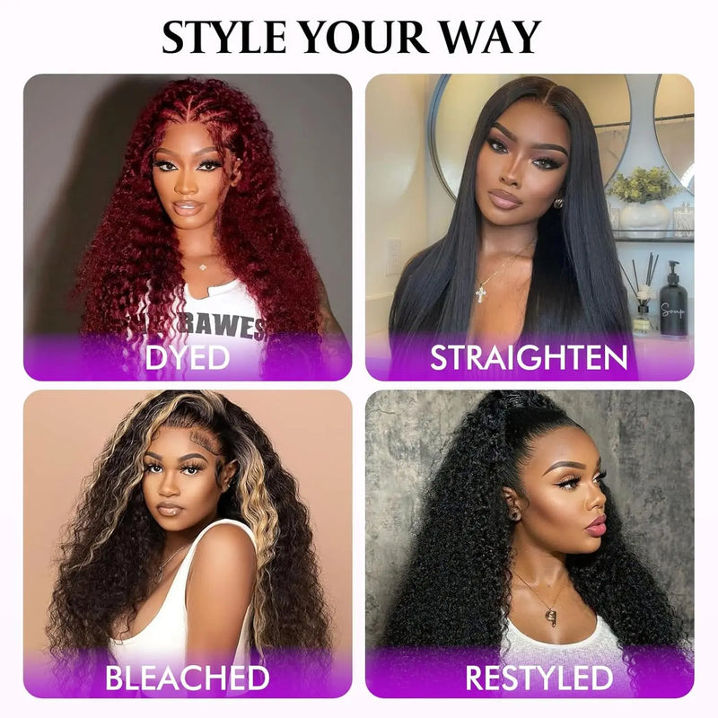 3 Pcs Brazilian Hair Bundles Loose Deep Wave Black User Friendly Bundles  For Professional Hair Weaving 32 34 36 Inch