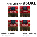 ARC Chip New 95U 952 953 954 955XL Cartridge For HP OfficeJet Pro 7740 8710 8715 8720 8730 8210 Compatible Printer Refill CISS