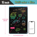 16/20 Inch Writing Board Drawing Tablet for Kids, Large Electronic Drawing Pad with Colorful Screen, Digital Graphic Tablets Toy
