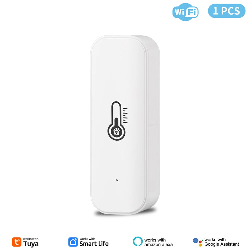 Tuya WiFi Temperature Humidity Sensor Smart Life Remote Monitor For Smart Home Work with Alexa Google Assistant