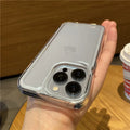 Luxury Clear Space Soft Case for iPhone 11 12 13 14 15 16 Pro Max X Xs XR 8 Plus se 2 3 10 Ultra Thin Transparent TPU Back Cover