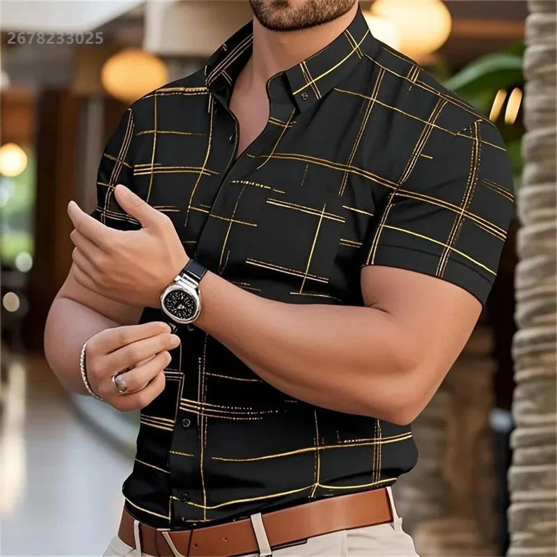 New Men's Shirts Fashion Luxury Social Party Daily Casual | SAMAG
