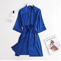 Women Wedding White Bride Robe Morning Gown 3/4 Sleeve | SAMAG