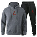 Autumn_Winter Men's jogging Fitness sportswear Set_ Fashionable long - sleeved sweatshirt + casual pants 2 - View 12 | SAMAG
