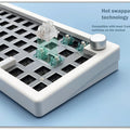 Hot Swappable Mechanical Keyboard Gasket Bluetooth 2.4G RGB Backlit Gasket Structure Keyboard 3 Mode Customized Keyboard