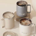 Double Wall Insulated 304 Stainless Steel Coffee Mug, Leak-Proof Travel Cup with Handle for Adults and Students