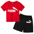 3-12Y Kids Summer Casual Letter Print 2-Piece Set Soft | SAMAG