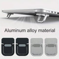 2pcs/Set Laptop Stand for Computer Keyboard Stand Riser Aluminum Mini Portable Laptop Stands for Notebook