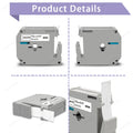 1/3/5Pack M-K231 M Tape Compatible for Brother P-Touch M231 MK231 MK-231 12mm Black on White for Brother PT70 PT80 Label Printer