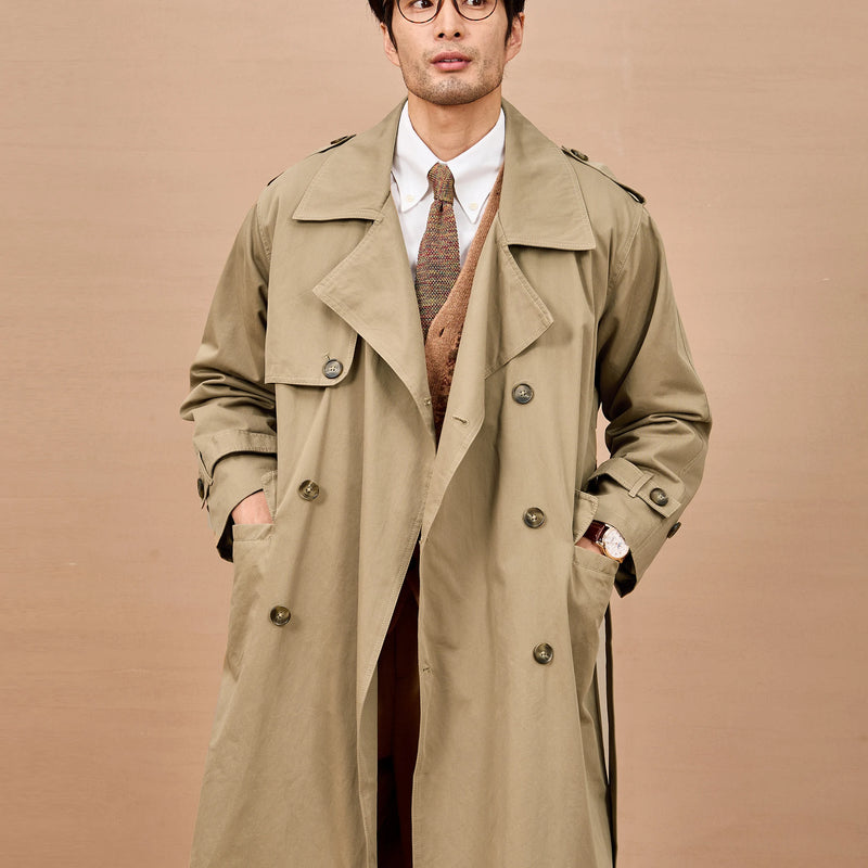Mauroicardi Spring Autumn Long Black Khaki Trench Coat Men Shoulder Pads Double Breasted Chic British Style Fashion Clothes 2025