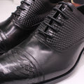 Men's Dress Shoes Leather Formal Business Oxford Derby Shoes Brogue Retro Dress Shoes for Men Wedding Fashion black Oxfords