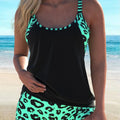 Bikini Set Women Leopard Swimsuit Sleeveless Tank Tops | SAMAG