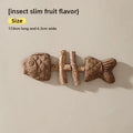 Cat Toy Fish Bone Shape Silvervine Stick Natural Wooden Chew Toy for Kitten Teething Interactive Play