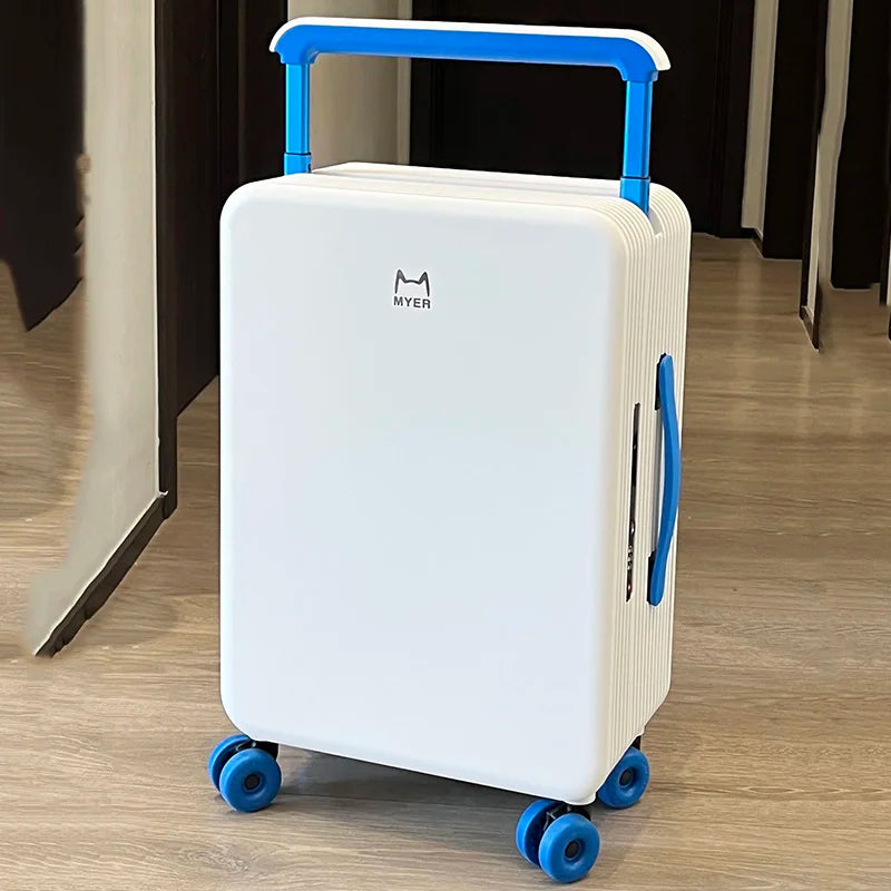 KLQDZMS 20"24Inch PC Suitcase Large-capacity Boarding Box Women's Trolley Case Men's Password Box with Wheels Rolling Luggage