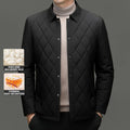 High End Mulberry Silk Lapel Collar Light New Brand Fashion Autumn Parka Jacket Men Business Winter Casual Windbreaker Coats