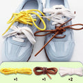 1 Pair Retro round Leather Rope Shoelaces Durable Flat Combination Sports Training Shoe Laces for Footwear