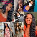 Siyun Show Loose Deep Wave Wig 30 Inch 13X6 HD Transparent Lace Frontal Wig 250 Density Lace Front Human Hair Wigs For Women