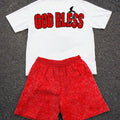 Summer New Men's Suit - Street Casual Fashion Comfortable Soft Breathable Lightweight 3D Letter Pattern - View 2 | SAMAG